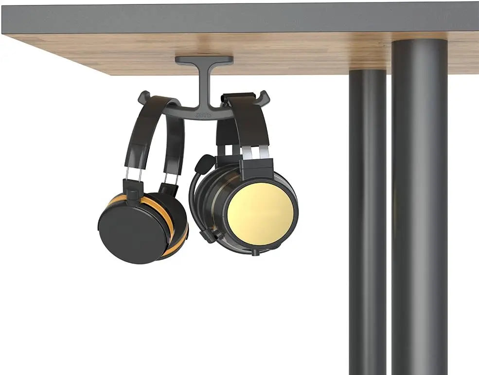 JOTO Silicone Under Desk Dual Headset Holder Mount Hook Pattan Australia